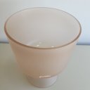 Ver imagem 2 de Vaso de Vidro Nude Fosco com Pé 19 X 15 Cm