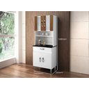 Ver imagem 3 de Armario de Cozinha Ventura 4 Portas 1 Gaveta Chf Moveis Branco/carvalho