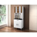 Ver imagem 2 de Armario de Cozinha Ventura 4 Portas 1 Gaveta Chf Moveis Branco/carvalho