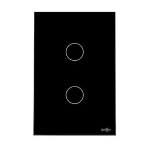 Interruptor Touch WIFI 2 PAD - 4x2 PRETO