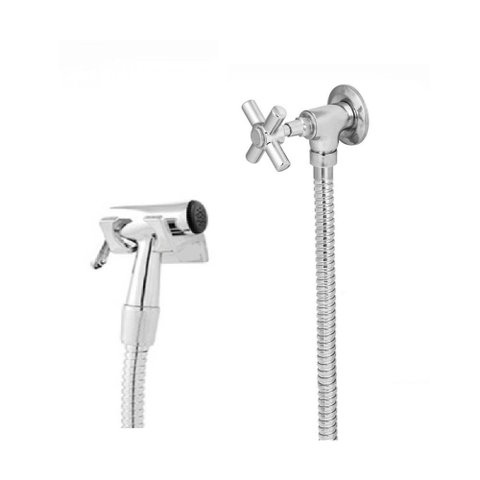 Ducha Higiênica Metal Cromado C-53 1.20m 1/4 Volta