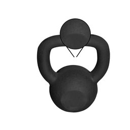 Kettlebell Pintado 16kg Academia Treino Musculação Crossfit - 2