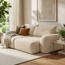 Ver imagem 2 de Sofá Cama Retrátil 5 Lugares 280cm Martina Linho Cru - Nexta Casa
