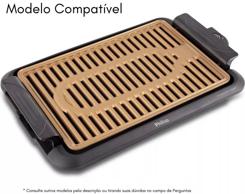 Tomada C/ Termostato 127v Panela Elétrica Britânia Multi Grill Churrasqueira Elétrica Philco Pcq1200 - 11