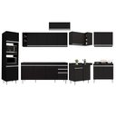 Ver imagem 6 de Armário de Cozinha Modulada de Canto 9 Peças CP04 Balcão Preto - Lumil Lumil Móveis