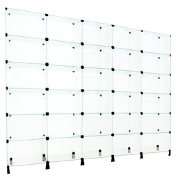 Estante de Vidro Modulado - 2,50 x 1,90 x 0,30 - 1