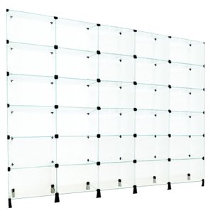 Estante de Vidro Modulado - 2,50 x 1,90 x 0,30