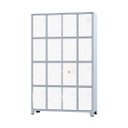 Ver imagem 1 de Armário Roupeiro De Aço Para Vestiário 16 Portas Locker Branco