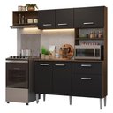 Ver imagem 3 de Armário de Cozinha Compacta 196cm Rustic/preto Aura Madesa