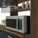 Ver mais imagens de Armário de Cozinha Compacta 196cm Rustic/preto Aura Madesa
