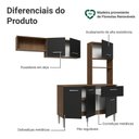 Ver imagem 5 de Armário de Cozinha Compacta 196cm Rustic/preto Aura Madesa