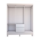 Ver imagem 6 de Guarda-roupa Casal Senna 6 Portas 2 Gavetas Branco - Panorama Móveis