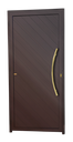 Ver imagem 1 de Porta Lambril Savana c/Puxador D. Super Marrom Corten Dourado 90 Brimak