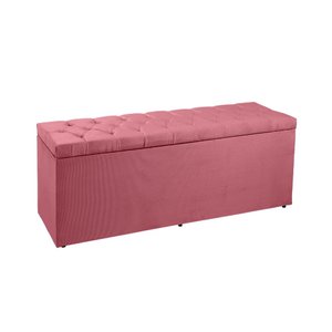 Recamier Sofá Baú Madrid 90 cm Suede Rosa