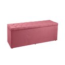 Ver imagem 1 de Recamier Sofá Baú Madrid 90 cm Suede Rosa