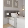 Cabeceira Estofada Cinza - Bela + Bancada - Solteiro - Box - 2
