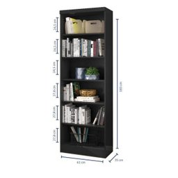 Estante para Livros 5 Prateleiras 183cmx61cm Linus - 3