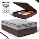 Ver imagem 2 de Cama Box Baú com Colchão Ortobom de Molas Ensacadas Pillow In Pro Vida Casal 138cm