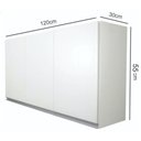 Ver imagem 2 de Armário Aéreo Smart 120 Cm 3 Portas Mp:branco