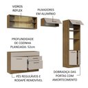Ver imagem 5 de Armário de Cozinha Completa 270cm Rustic/crema Agata Madesa 05