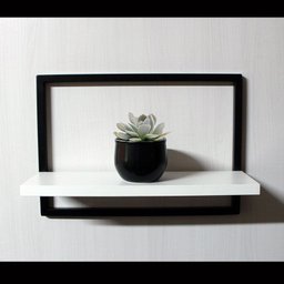 Nicho Prateleira Quadro Retangular Horizontal 40x28 Branco - 3
