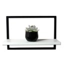 Ver imagem 1 de Nicho Prateleira Quadro Retangular Horizontal 40x28 Branco