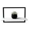 Nicho Prateleira Quadro Retangular Horizontal 40x28 Branco - 1