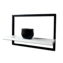 Ver imagem 2 de Nicho Prateleira Quadro Retangular Horizontal 40x28 Branco