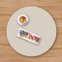 Ver imagem 5 de Bandeja Giratória Centro de Mesa Madeira 70 Cm Off White