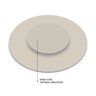 Bandeja Giratória Centro de Mesa Madeira 70 Cm Off White - 4