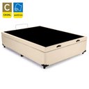 Ver imagem 6 de Cama Box Baú Casal Sintético Sereneprime Bege 138x188x44