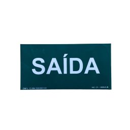 Placa Sinalização PVC Fotoluminescente Saída - 1