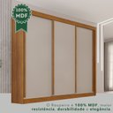 Ver imagem 7 de Guarda-Roupa Casal 3 Portas 4 Gavetas 100% MDF Ipanema Off White/Cinamomo