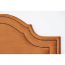 Ver imagem 4 de Cabeceira Casal Luxo 140x60 Veludo Terracota Tachas Fumê