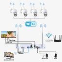 Ver imagem 3 de 4 Cameras sem Fio Nvr Dvr Microfone Alto Falante Visao Noturna Infravermelho Led App Celular Seguran