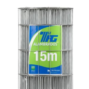 Tela Soldada Tag Malha 6,5x15cm Fio 2,30mm Rl 15x1,0m