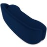 Sofá 3 Lugares Curvo Sala de Estar Living Lótus D02 Veludo Azul Marinho 180 cm C-304 - Lyam Decor - 6