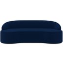 Ver imagem 3 de Sofá 3 Lugares Curvo Sala de Estar Living Lótus D02 Veludo Azul Marinho 180 cm C-304 - Lyam Decor