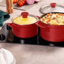 Ver imagem 4 de Jogo de Panelas em Cerâmica Indução Clear com 5 Peças Ceraflame Pomodoro