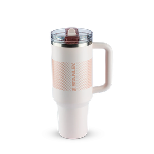 Copo com Canudo Stanley Quencher Protour 1.18l Anti Vazamento - Rose Quartz