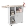 Tábua de Passar com Armário Organizador Miami Qualitare:branco - 1