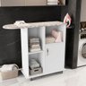 Tábua de Passar com Armário Organizador Miami Qualitare:branco - 2