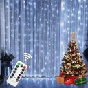 Ver imagem 2 de Pisca de Led Cortina Fio de Fada Usb 200l 3x2m 8 Modos:branco