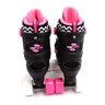 Patins 4 Rodas Com Proteção Preto/Rosa 34/37 Unitoys 1513 - 4