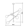 Lustre Pendente Startec Circuit 6xe27 Bivolt Cobre - 2