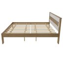 Ver imagem 6 de Cama de Casal para Colchão 1,38m Amendoa/branco Cm8007 Tecno Mobili