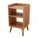 Ver imagem 3 de Mesa de Cabeceira Retrô Pé Palito Para Quarto Mesinha Quarto MDF MVD Móveis