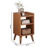 Mesa de Cabeceira Retrô Pé Palito Para Quarto Mesinha Quarto MDF MVD Móveis - 4