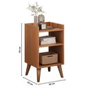 Ver imagem 4 de Mesa de Cabeceira Retrô Pé Palito Para Quarto Mesinha Quarto MDF MVD Móveis
