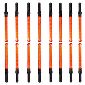 Bastao Sinalizador Kit 16 Unidades Manobrista Estacionamento Transito Obra Rua Estrada Avenida